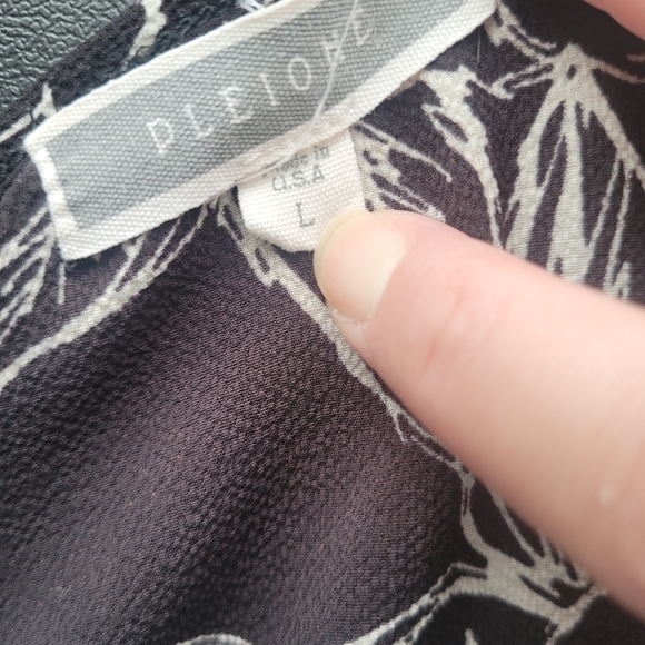 Pleione Floral Blouse, VGUC, Size L - Picture 5 of 6